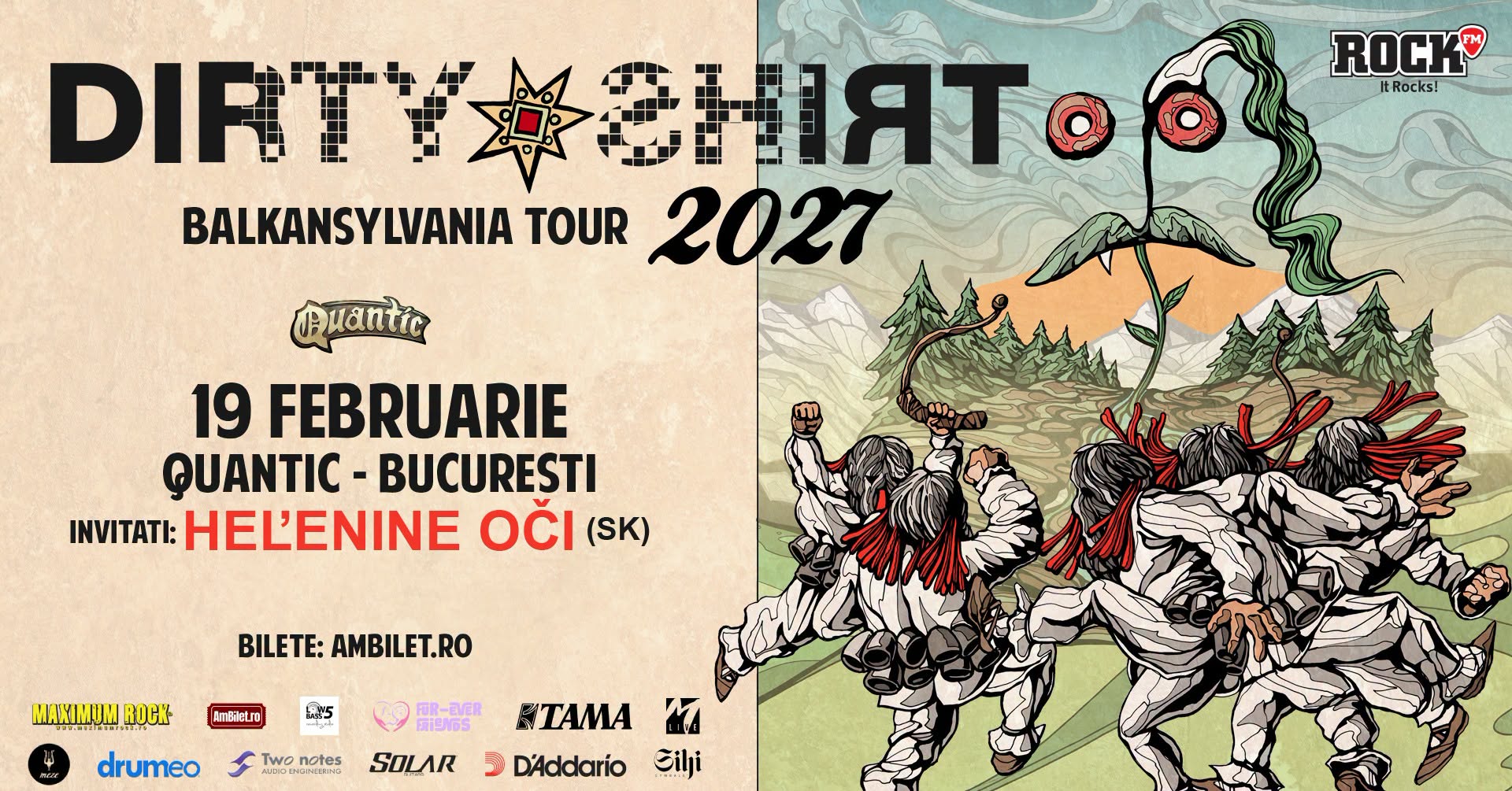 DIRTY SHIRT – Balkansylvania Tour 2027 — București